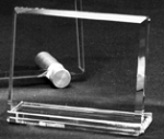 Flatglass with glass socle